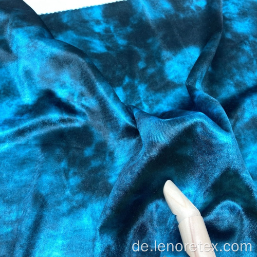 Polyester Stretch Custom Digital Print Velvet Velour-Stoff